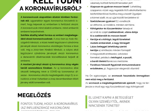 MIT KELL TUDNI A KORONAVÍRUSRÓL?